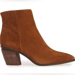 Nib Vince Camuto Grasem Vintage Brown Pointed Toe Western Ankle Boot